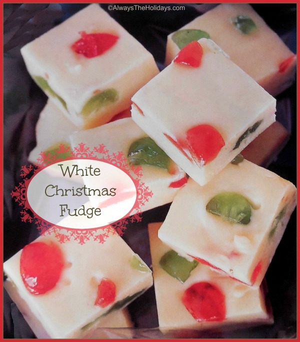 White chocolate mosaic fudge