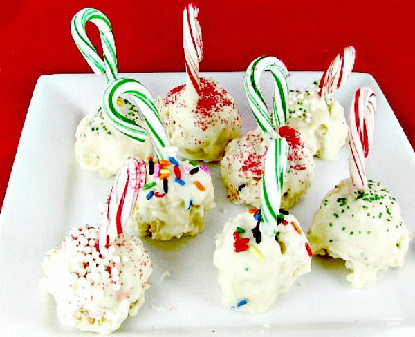 Rice Krispie ball cookies