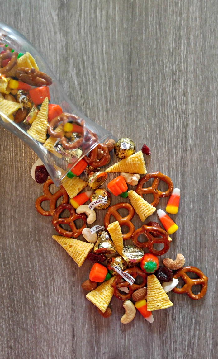 Harvest blessing mix on a table.