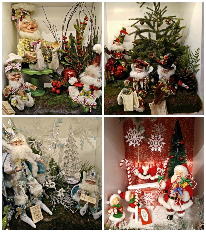 Themed Christmas displays. Christmas Shop displays