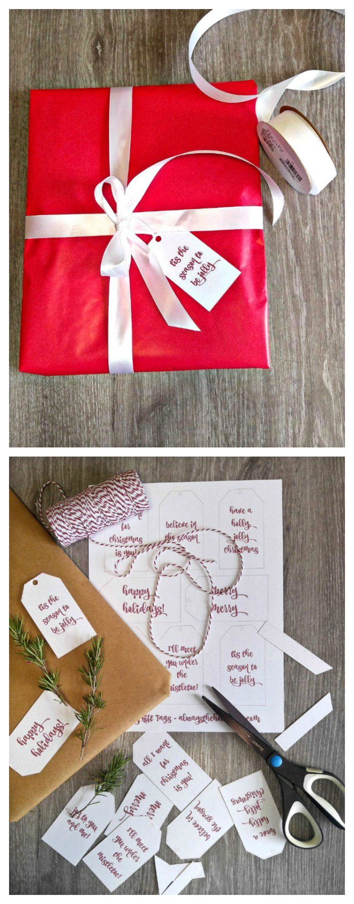 Holiday Gift labels Printable Christmas labels