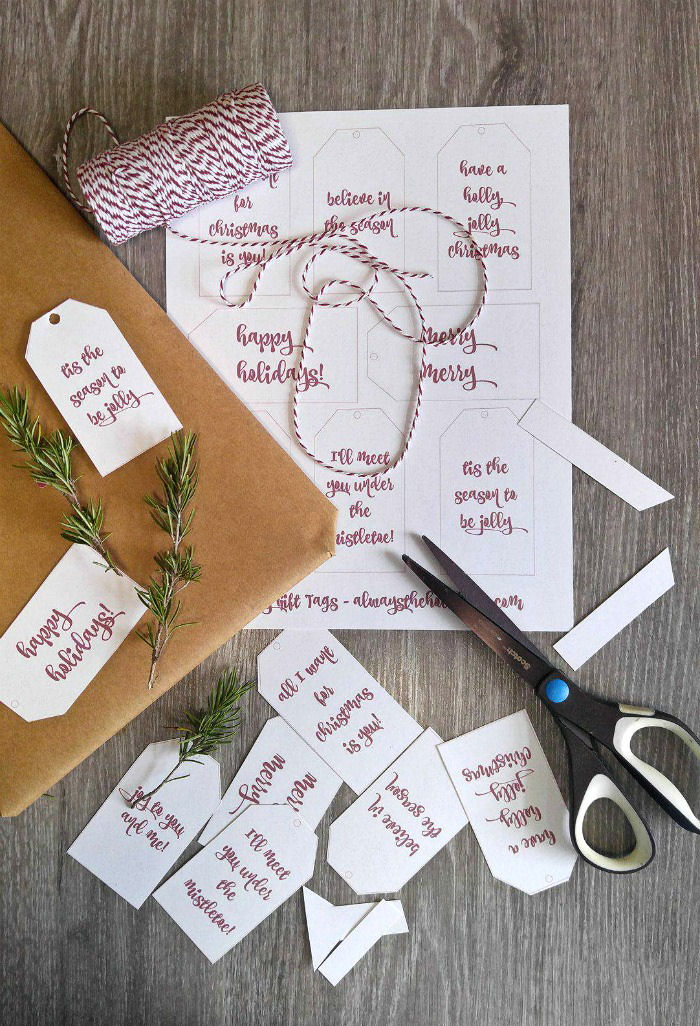 Making printable Christmas Gift Tags Making Printable Christmas Gift Tags