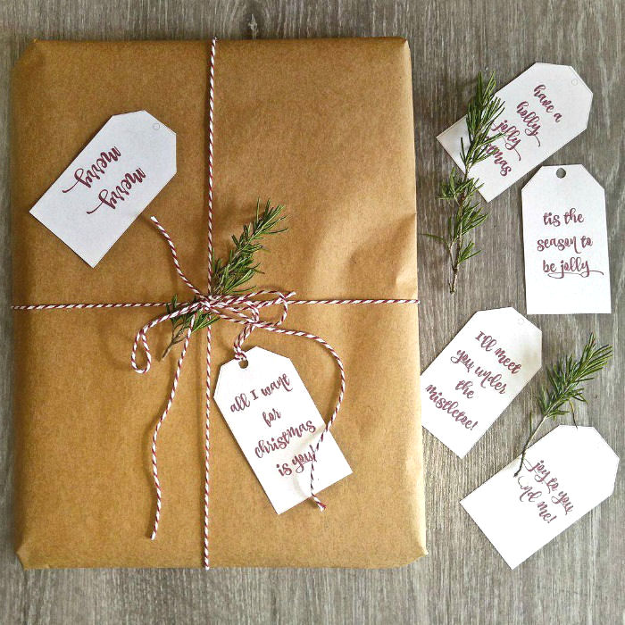 Printable Christmas Holiday labels