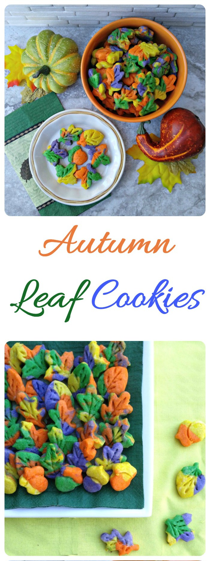 Thanksgiving leaf cookies