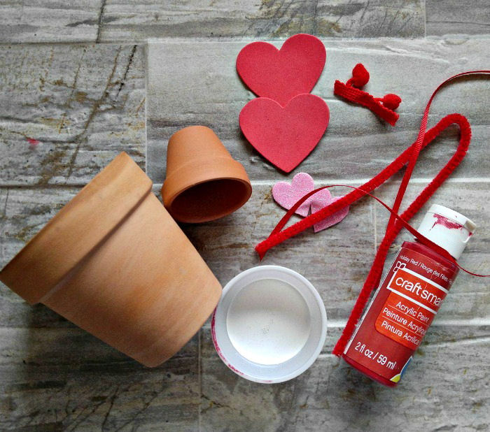 Supplies for the clay pot love bug Supplies for the clay pot love bug