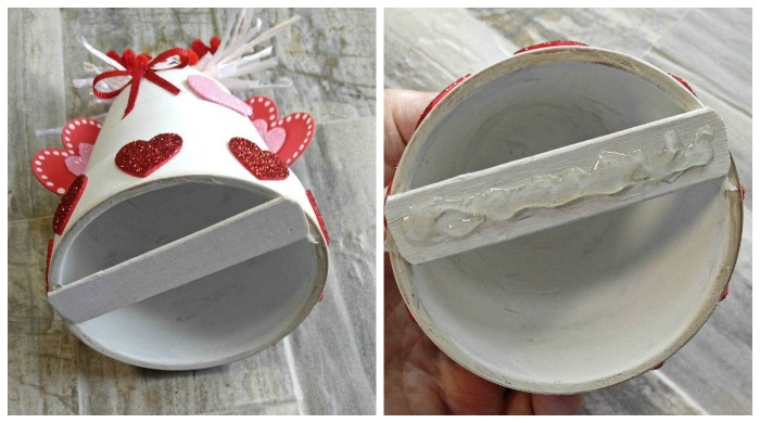 Hot glue on bottom of love bug Hot gluing Love bug
