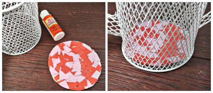 Making a foam covered mosaic base