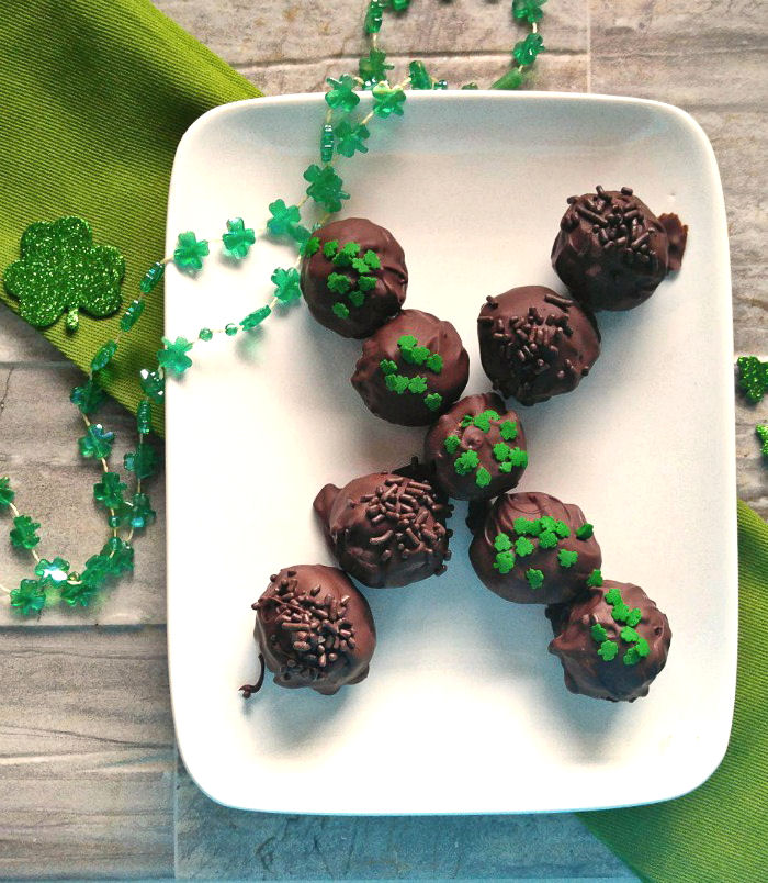 Bailey's Irish cream St. Patrick's Day Truffles