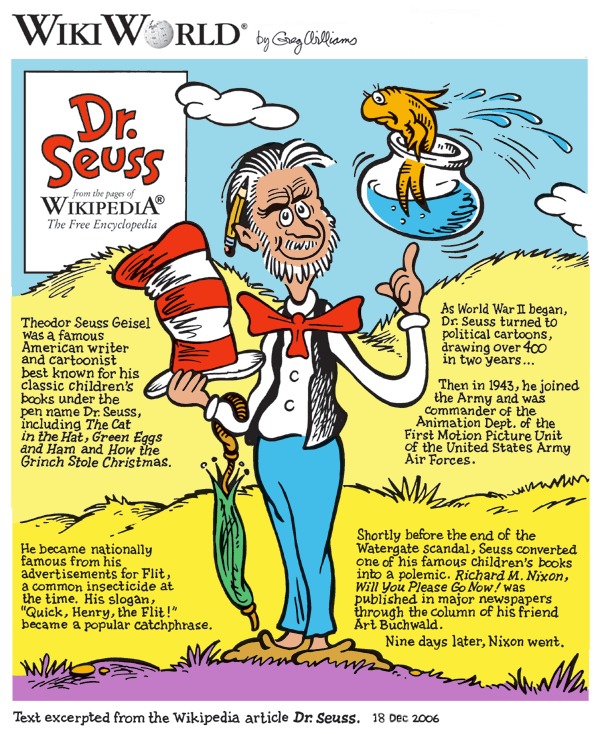 Dr. Seuss fun facts from Wiki World Dr Seuss facts