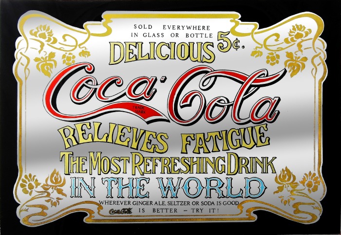 Early Coke ad. Early advertisement for Coca Cola.