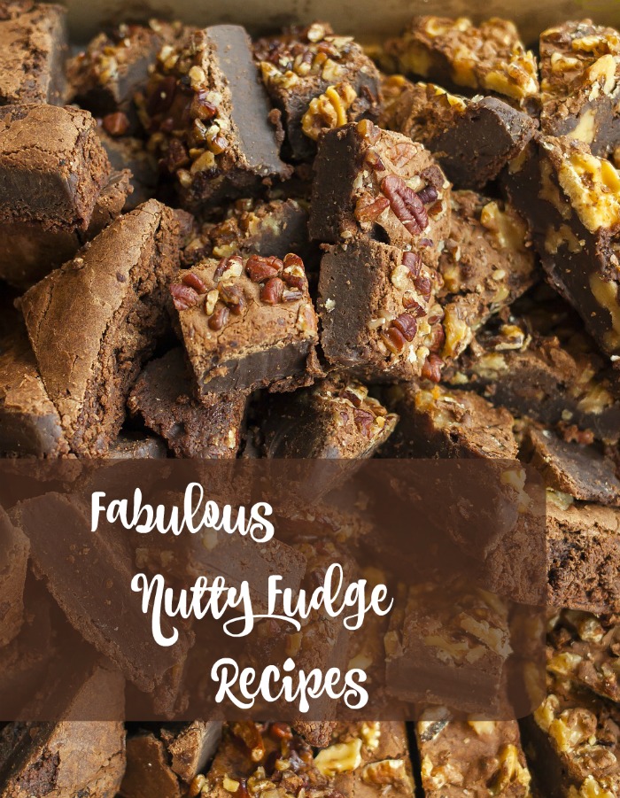 nutty fudge with a text overlay Try one of these decadent nutty fudge recipes