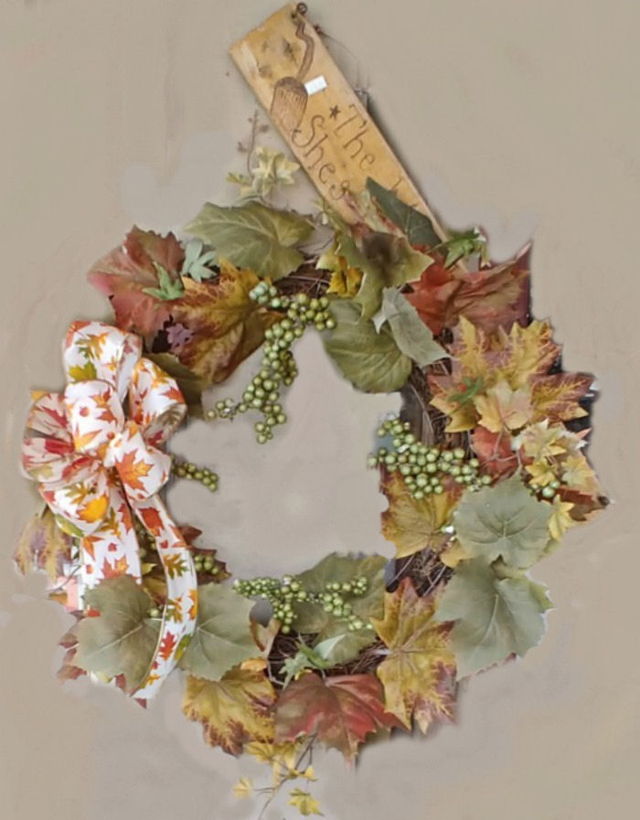 Autumn leaves wreath