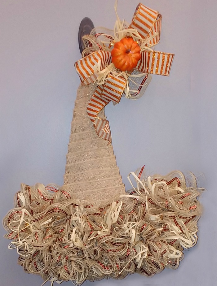 Fabric Witch Hat Door hanger