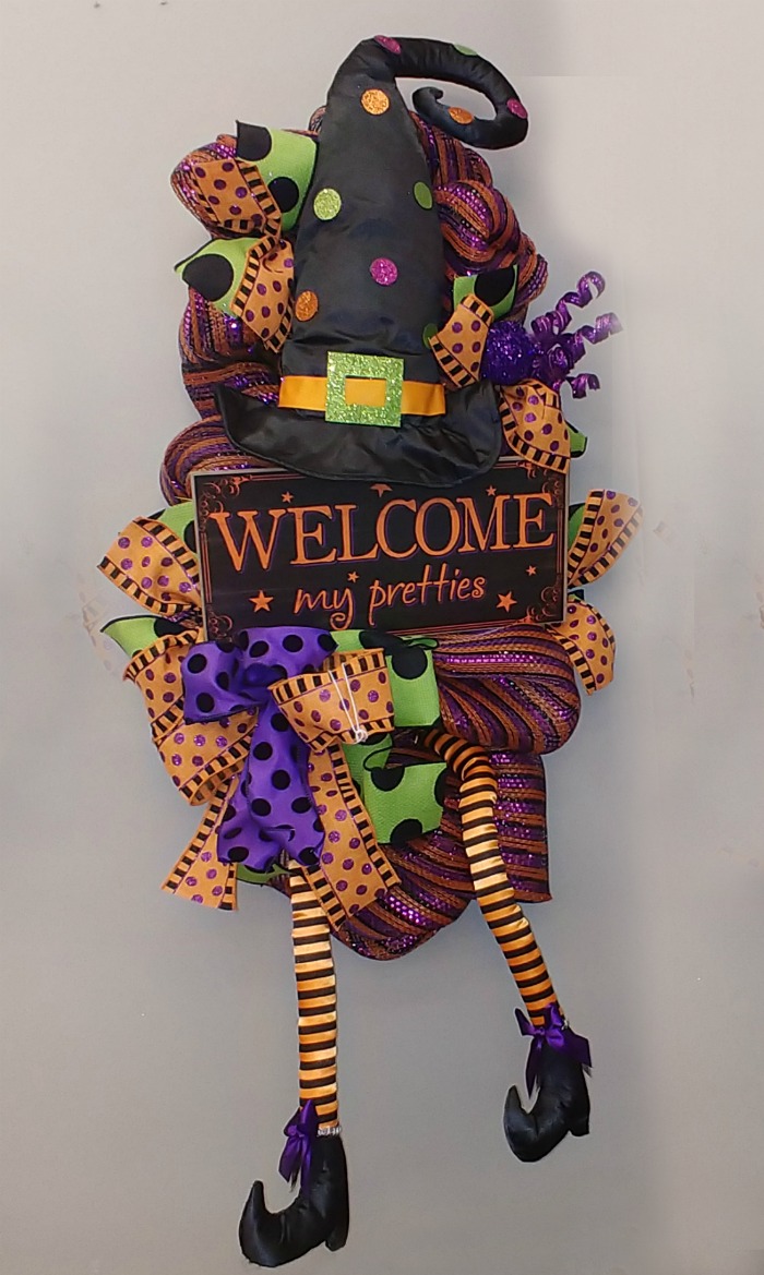 Witch Halloween wreath