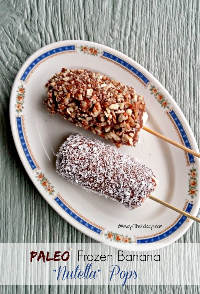 Paleo Frozen Banana Pops - Gluten Free!
