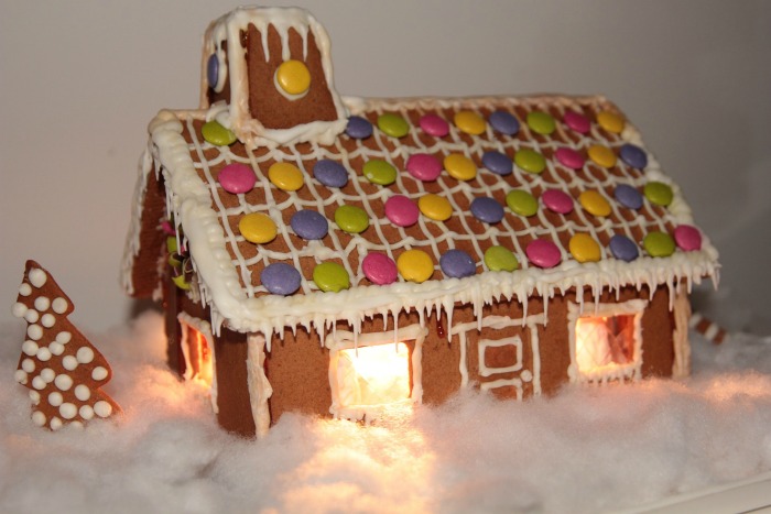Gingerbread house with chimney