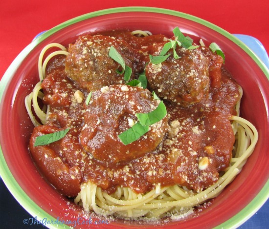 Meatballs and spaghetti Savory Italian meatballs and spaghetti