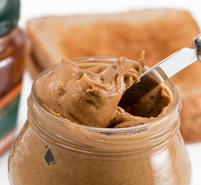 Jar of peanut butter