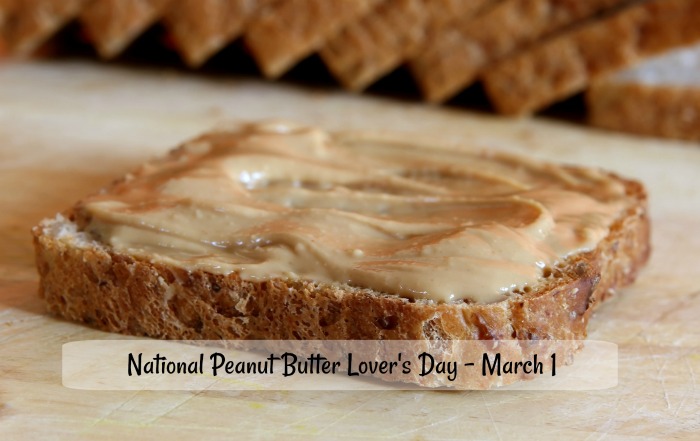 National peanut butter lover's day is March 4