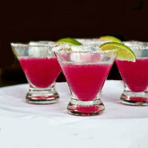 Dragon fruit margaritas