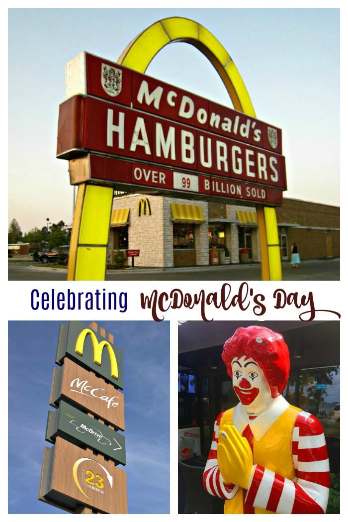 McDonald's arches Celebrating McDonald's Day on April 15