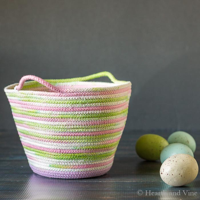 Image for How to Make a Dyed Rope Basket for Your Easter Decor