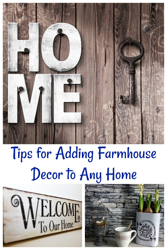 Tips for adding farmhouse decor to a home