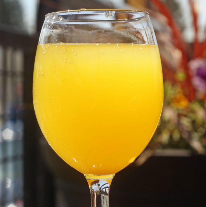 Mimosa in a glass