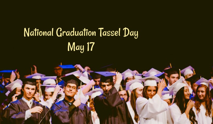 Graduates with graduation caps National Graduation Tassel Day