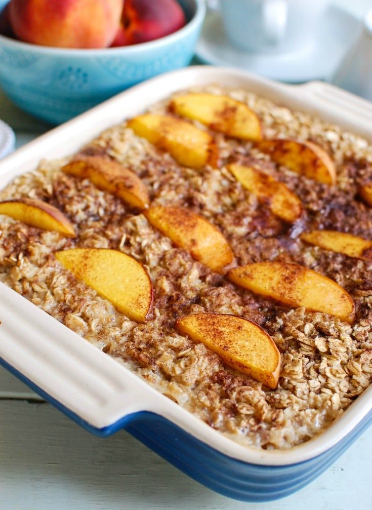 Image for Peaches and Cream Baked Oatmeal