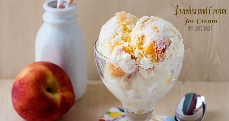 Image for Peaches and Cream Ice Cream - with an ice cream maker