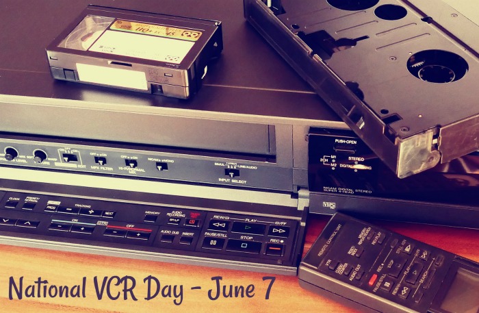 VCR machines and tapes National VCR Day