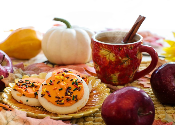 holiday scene with hot buttered rum Hot buttered rum is often served during the holidays