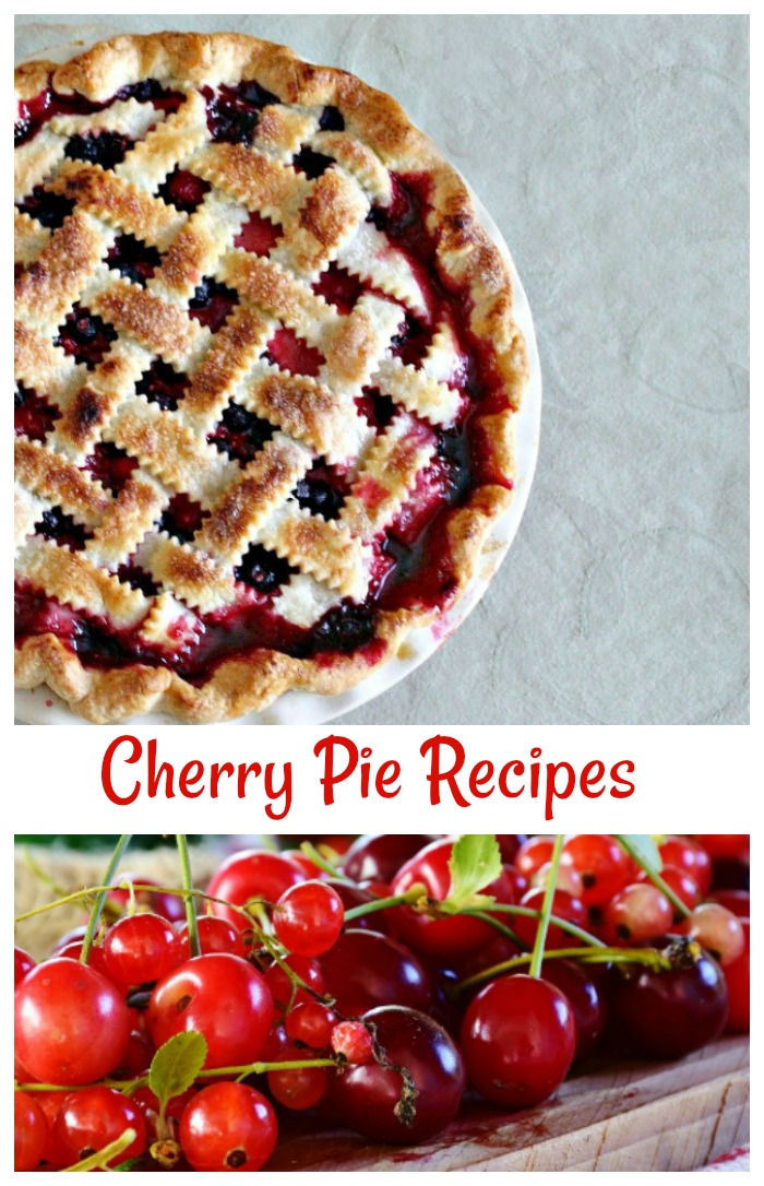 cherry pie recipes siur cherries and a pie with a lattice crust