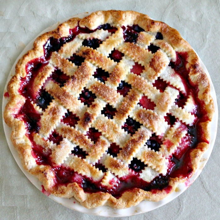 Homemade cherry pie