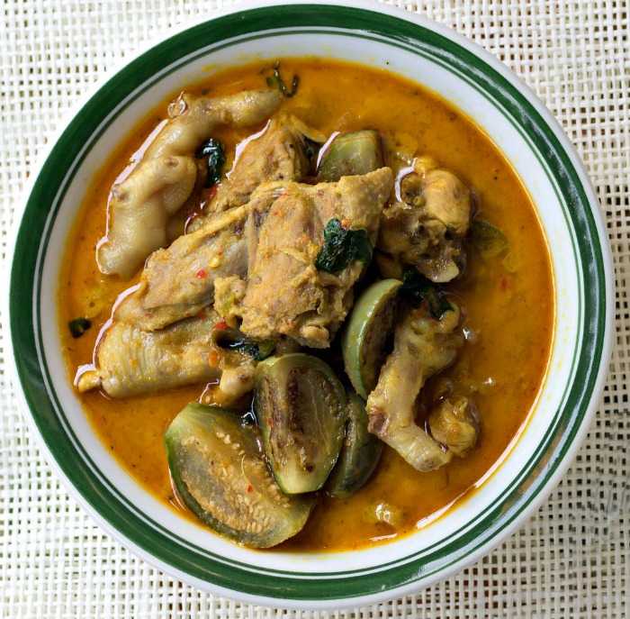Curried chicken