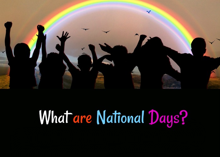 children and a rainbow Find out about National Days at Always the Holidays