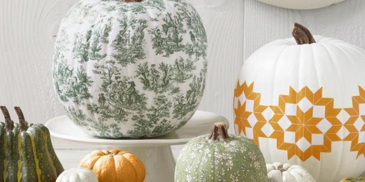 How to decoupage pumpkins