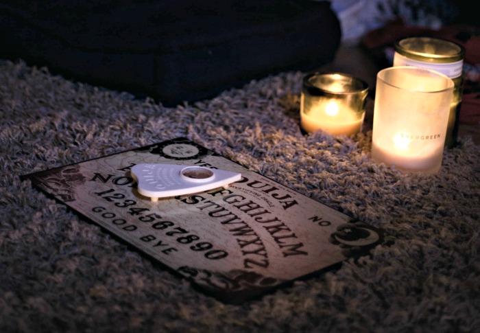 ouija board and candles Ouija board and candles