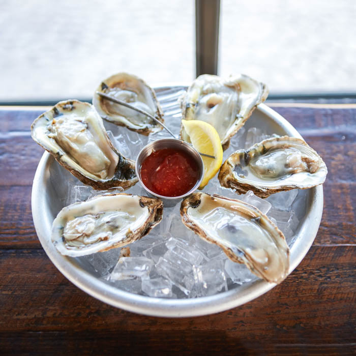 Raw oysters for national oyster day
