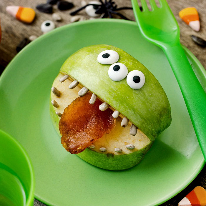 Monster mouth snack with three eyes 3 Eyed monster mouth snack.