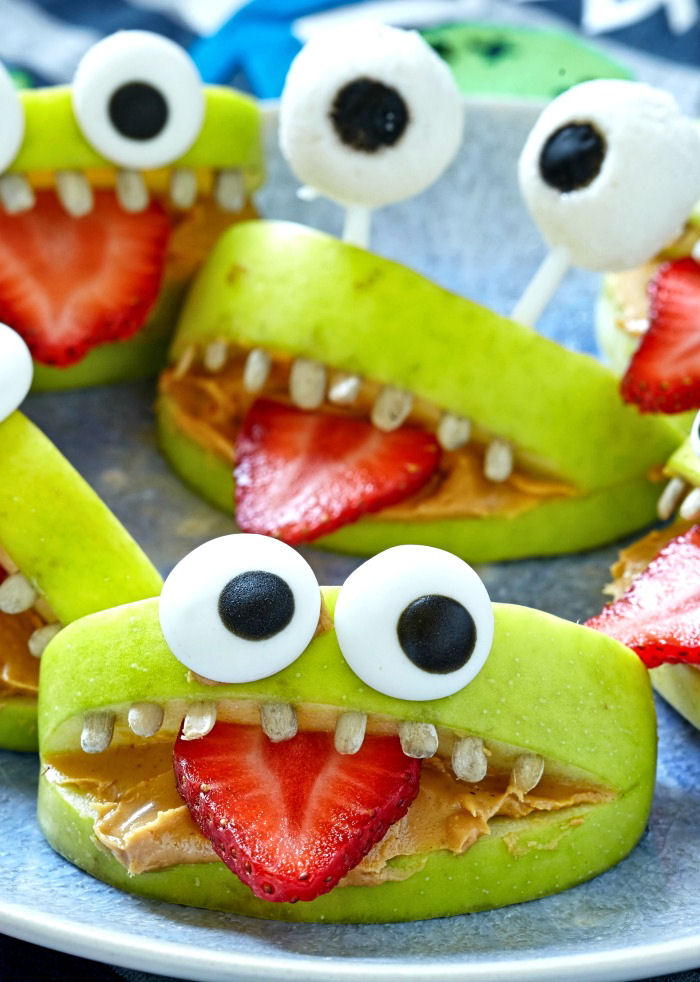 Green apple monster mouths