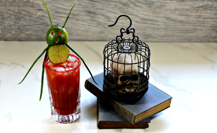 Halloween bloody Mary cocktail time! Halloween bloody Mary cocktail
