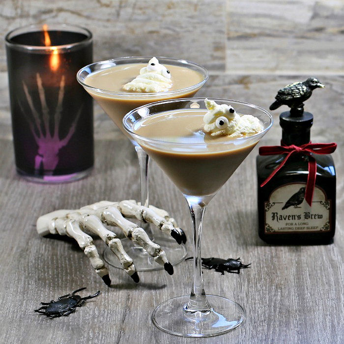 Image for Ghostbuster Cocktail with Spooky Whipped Cream Ghosts