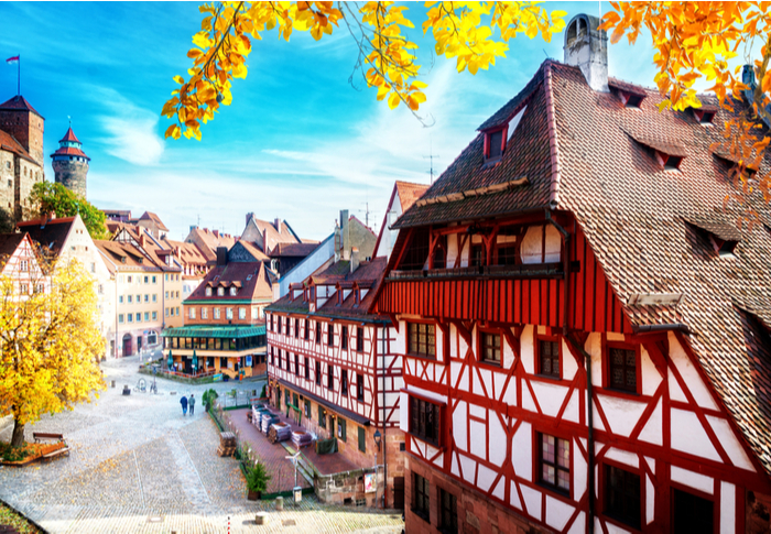 A photo of Nuremberg, Germany, the gingerbread capital of the world.