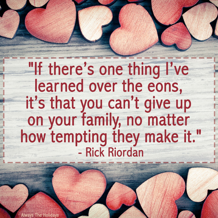 Red and white hearts around the border of the photo with a love quote for Thanksgiving in a text overlay in the center.