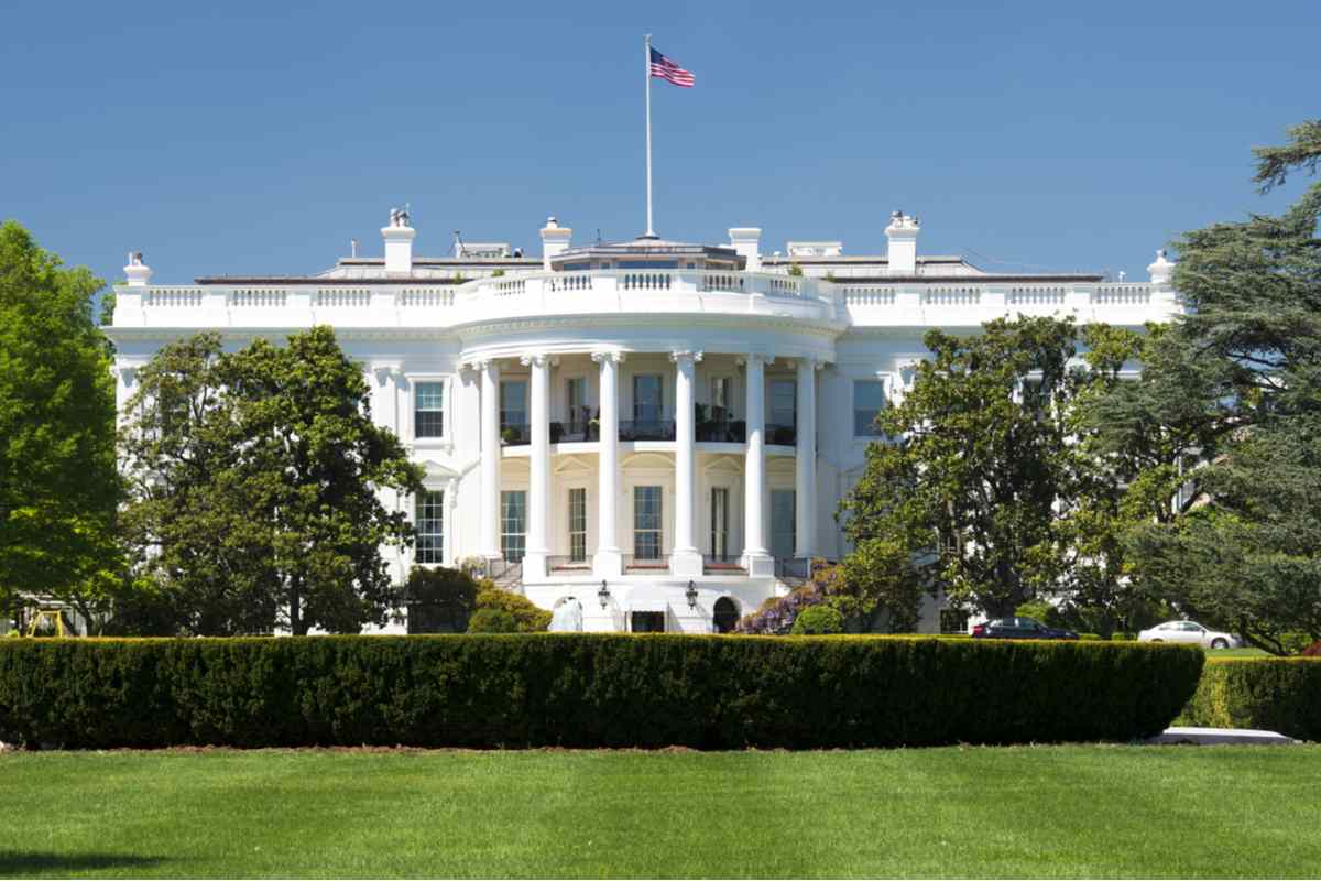 White House The White House during Easter, before the Easter Egg Roll.