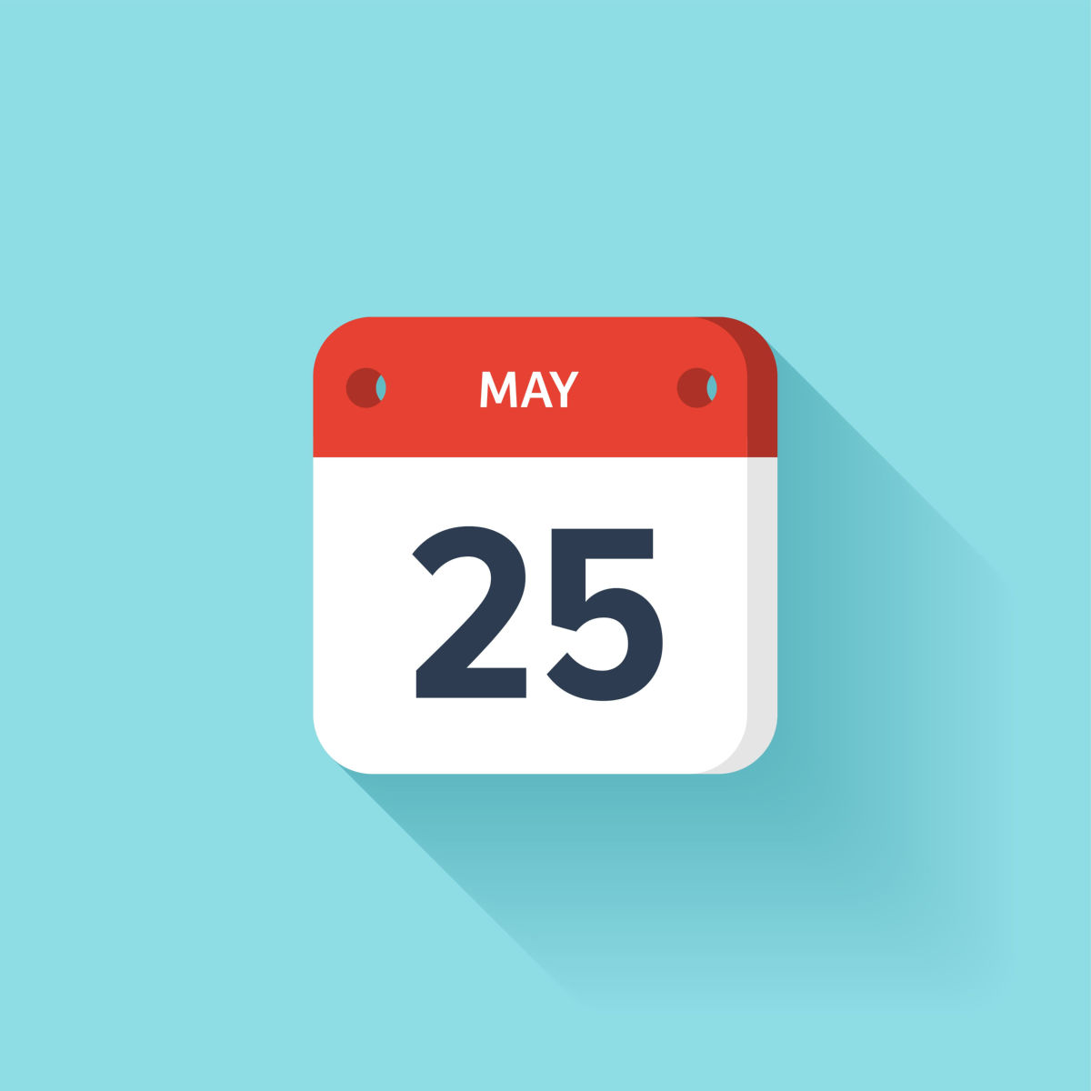 May 25 icon A calendar icon that says May 25, to mark the May 25 national days.