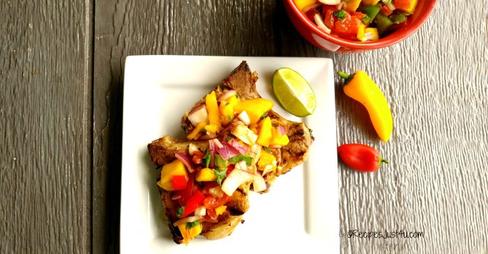 Image for Grilled Pork with Mango Salsa