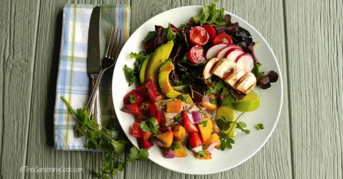 Image for Grilled Pork with Strawberry Peach Salsa